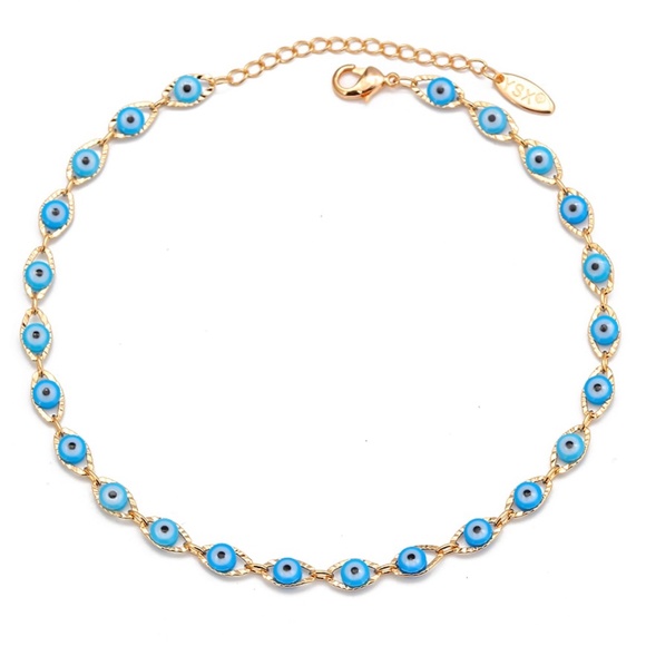 Boutique Jewelry - Turquoise Evil Eye Anklet